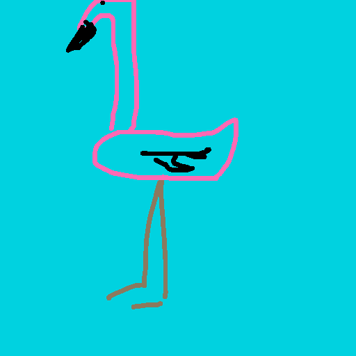 Flamingo drawing by light-wild-tower
