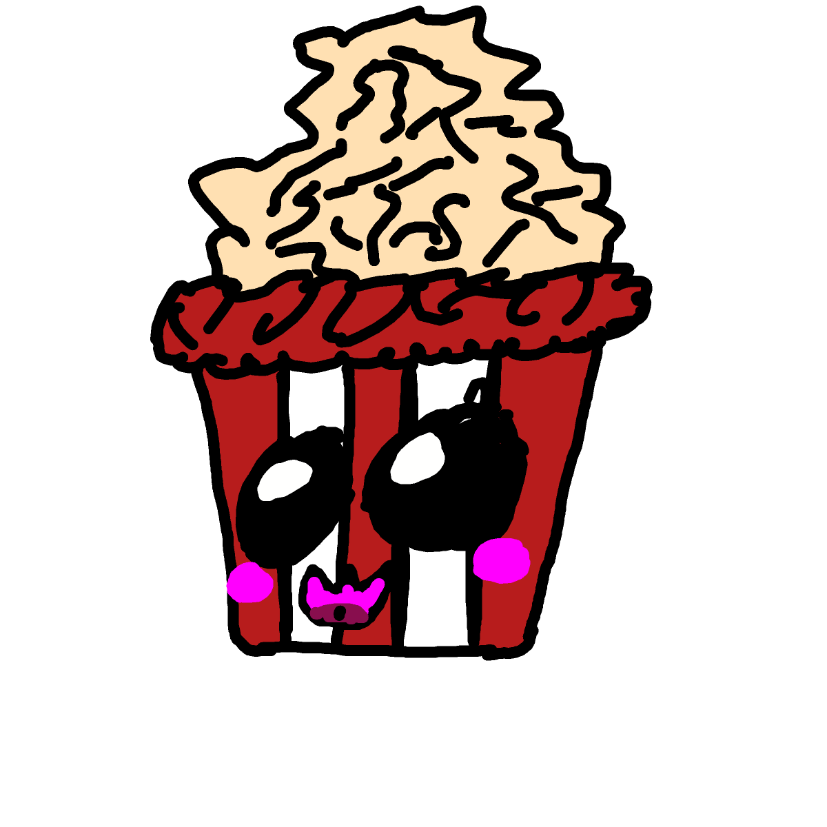 Popcorn drawing by nice-cyan-link