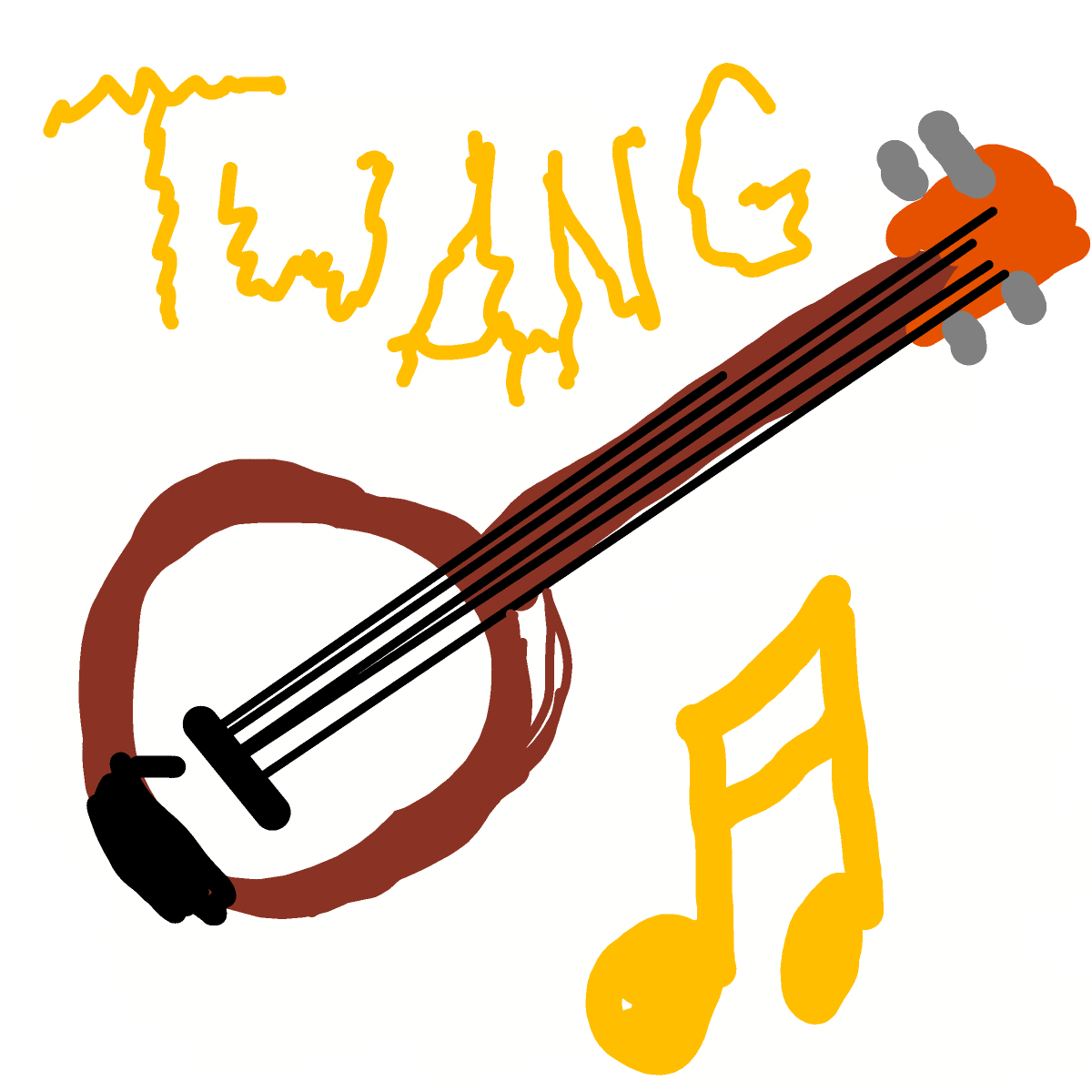 Banjo drawing by mike_eff
