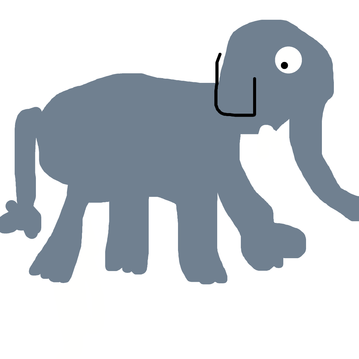Elephant drawing by carla