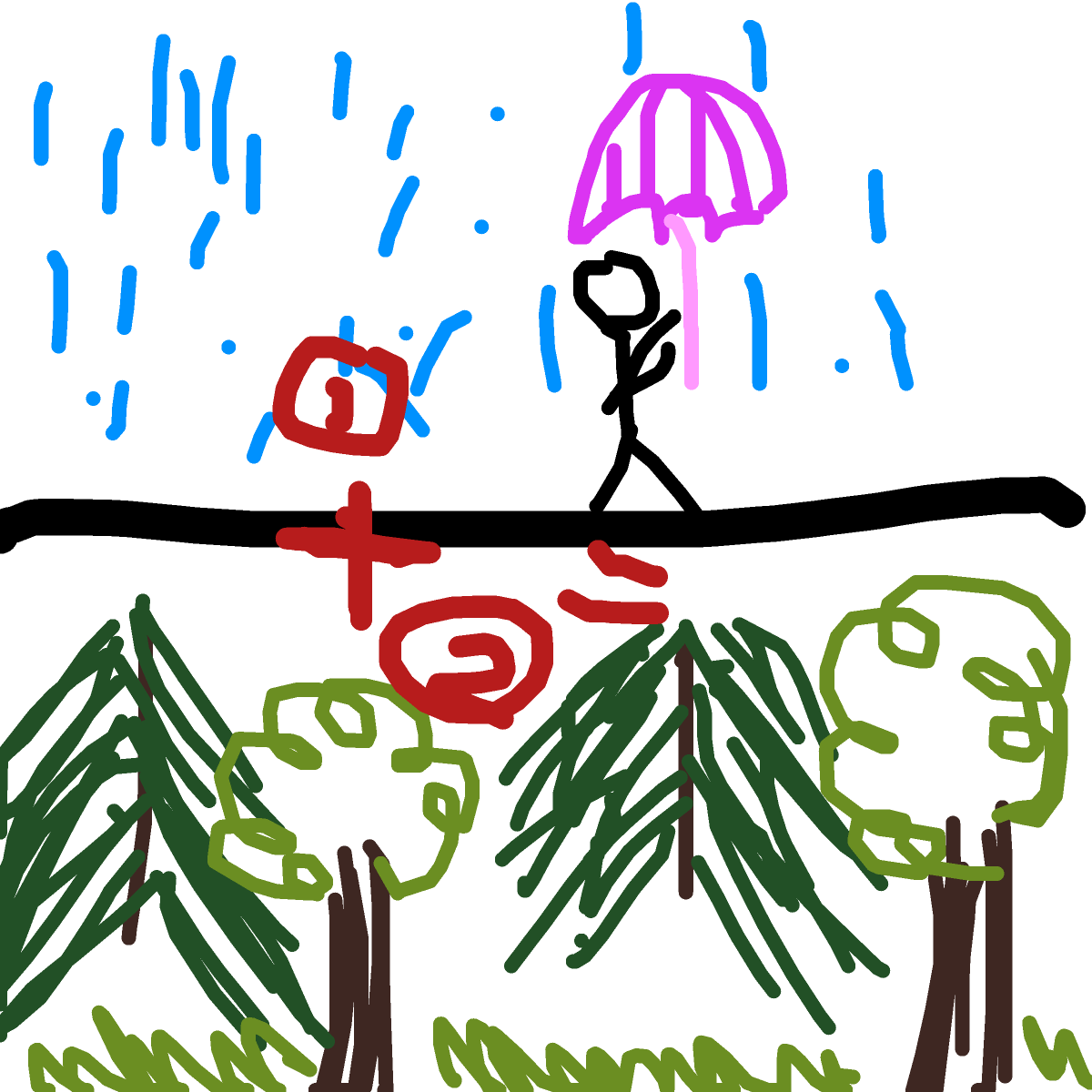 Rainforest drawing by oxox