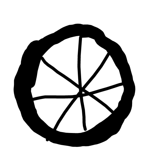 Wheel drawing by Bri3