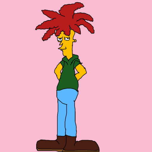 Sideshow Bob drawing by krissywissy