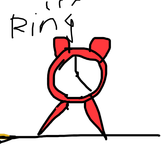 Alarm Clock drawing by louie