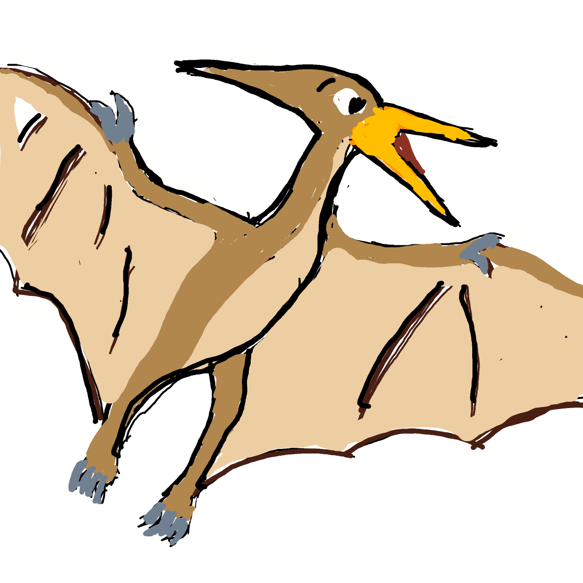 Pterodactyl drawing by manders