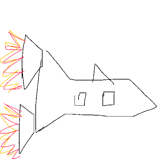 Rocket drawing by mikestam195