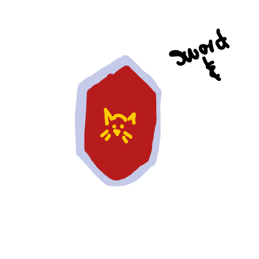 Shield drawing by sage-brush-smith