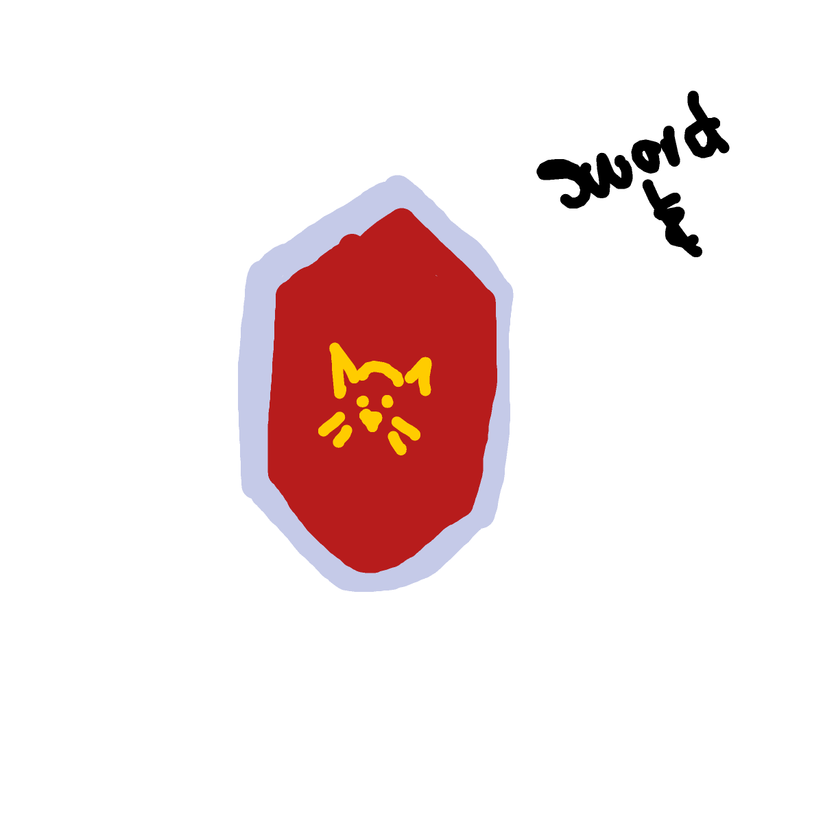 Shield drawing by sage-brush-smith