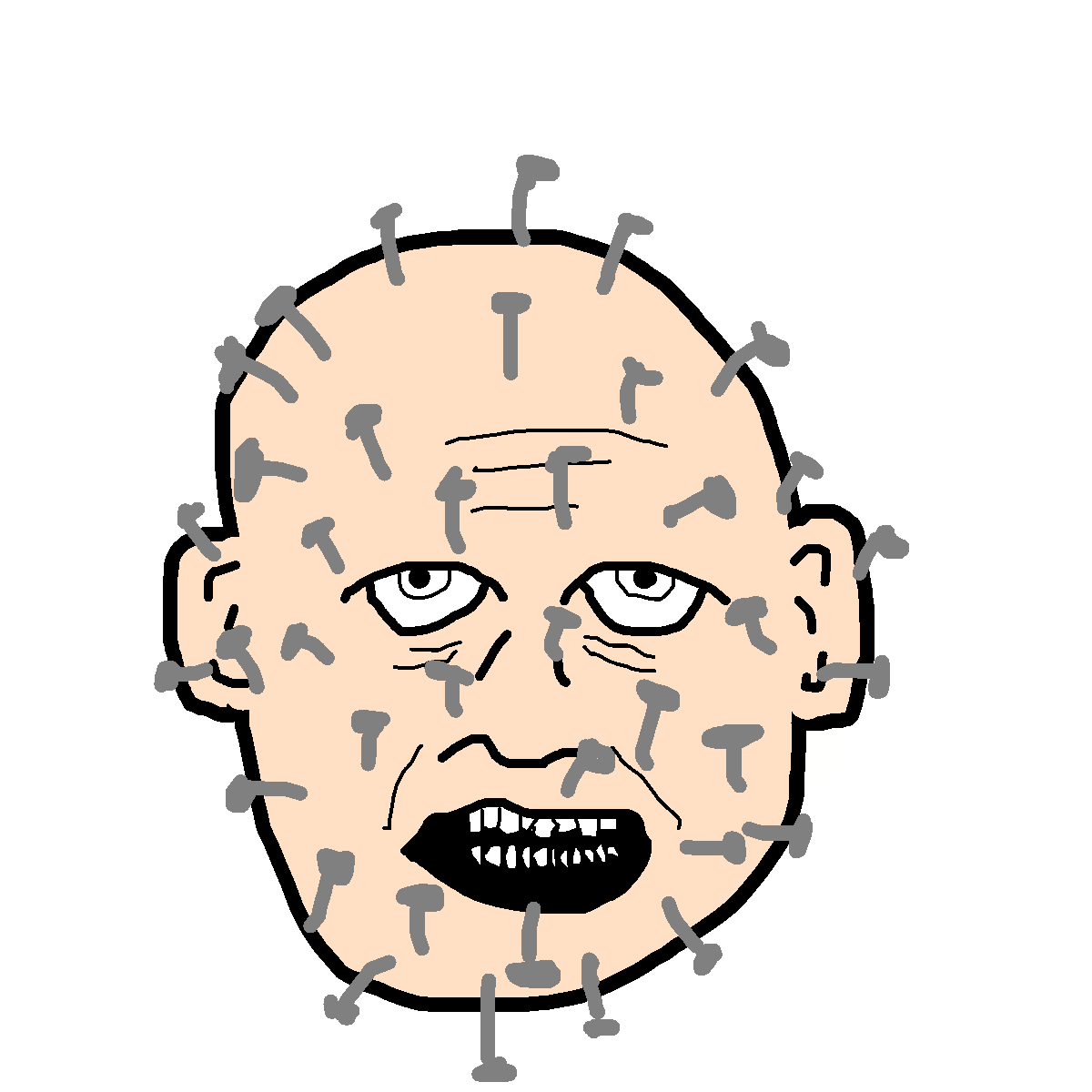 Pinhead drawing by monthra