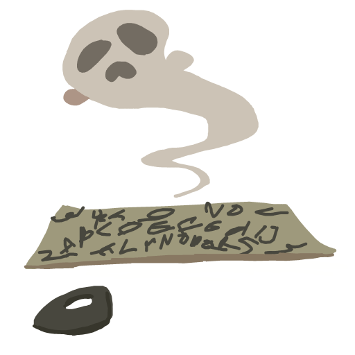 Ouija Board drawing by loumeister