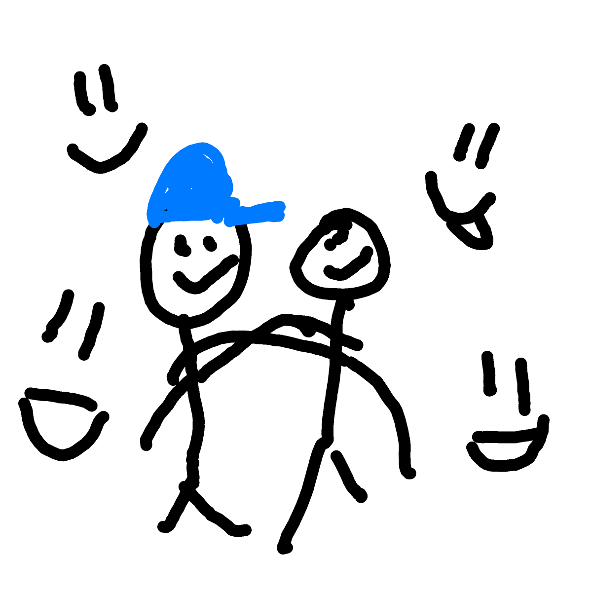 Friendship drawing by ismael