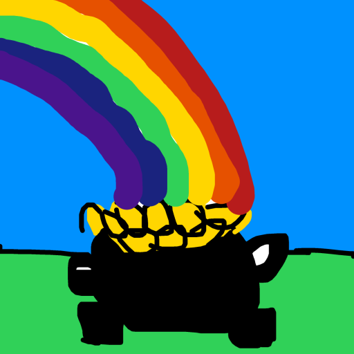 Pot of Gold drawing by cecedessinepas