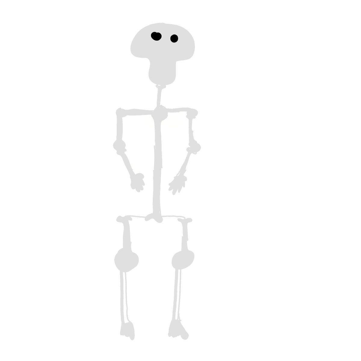 Skeleton drawing by Cwis448