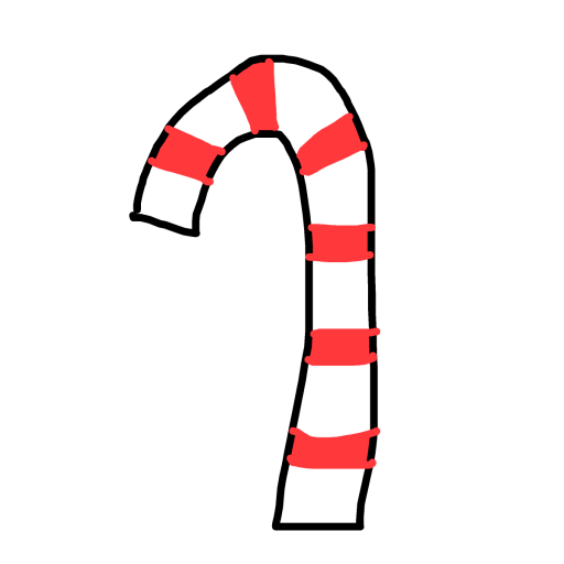 Candy Cane drawing by hatben