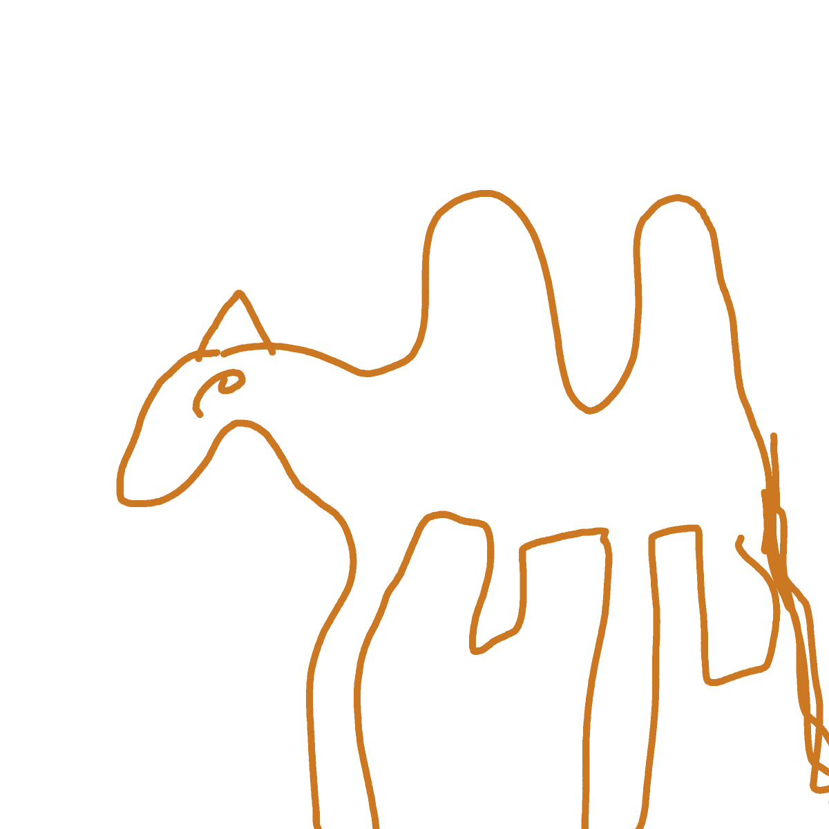 Camel drawing by coal-mild-peace
