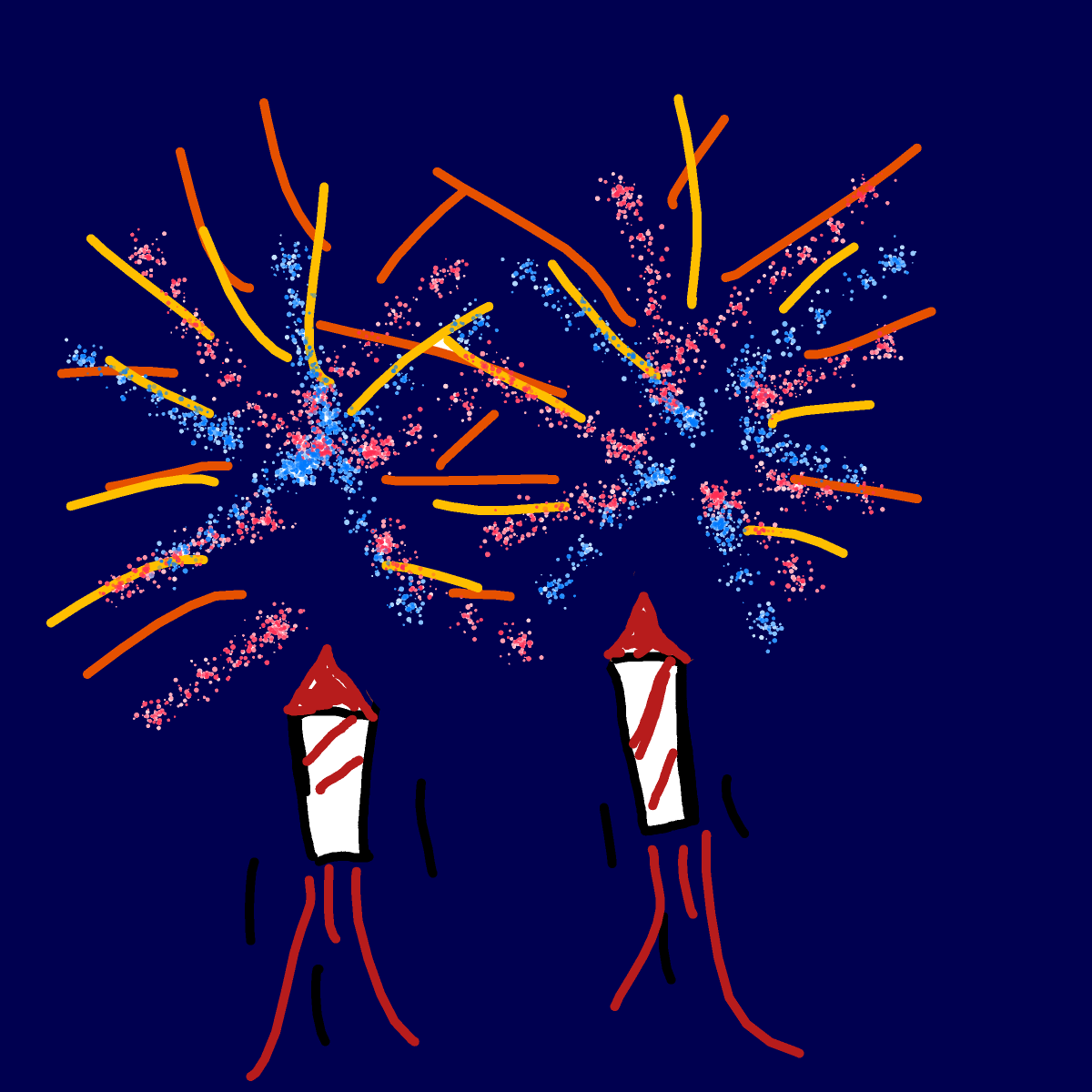 Firework drawing by manders