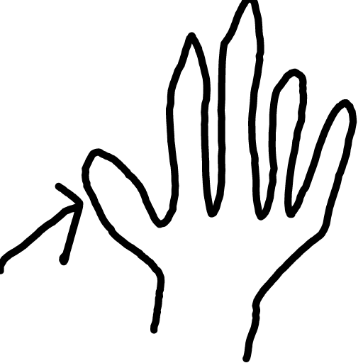 Thumb drawing by Shandi