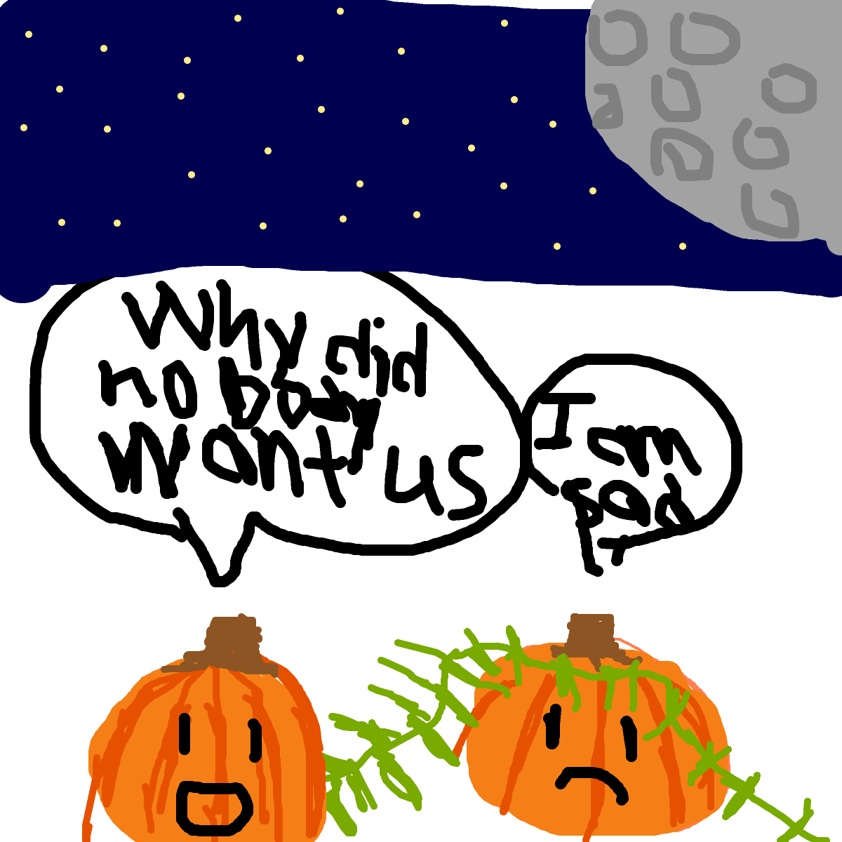 Pumpkin Patch drawing by lead-max-glory