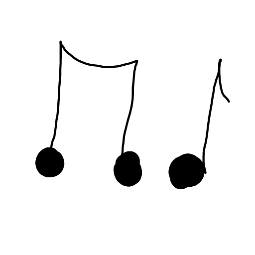 Music Note drawing by Mr Doodles
