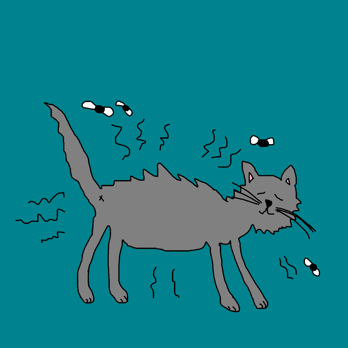 Smelly Cat drawing by krissywissy