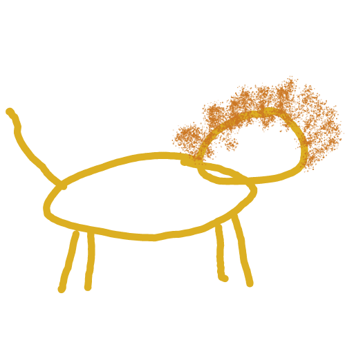 Lion drawing by Shandi
