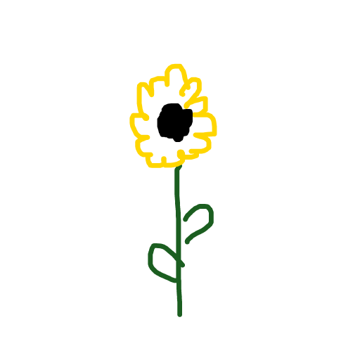 Sunflower drawing by moofert doofert