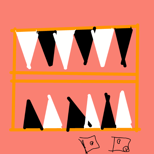 Backgammon drawing by mjolnirbear