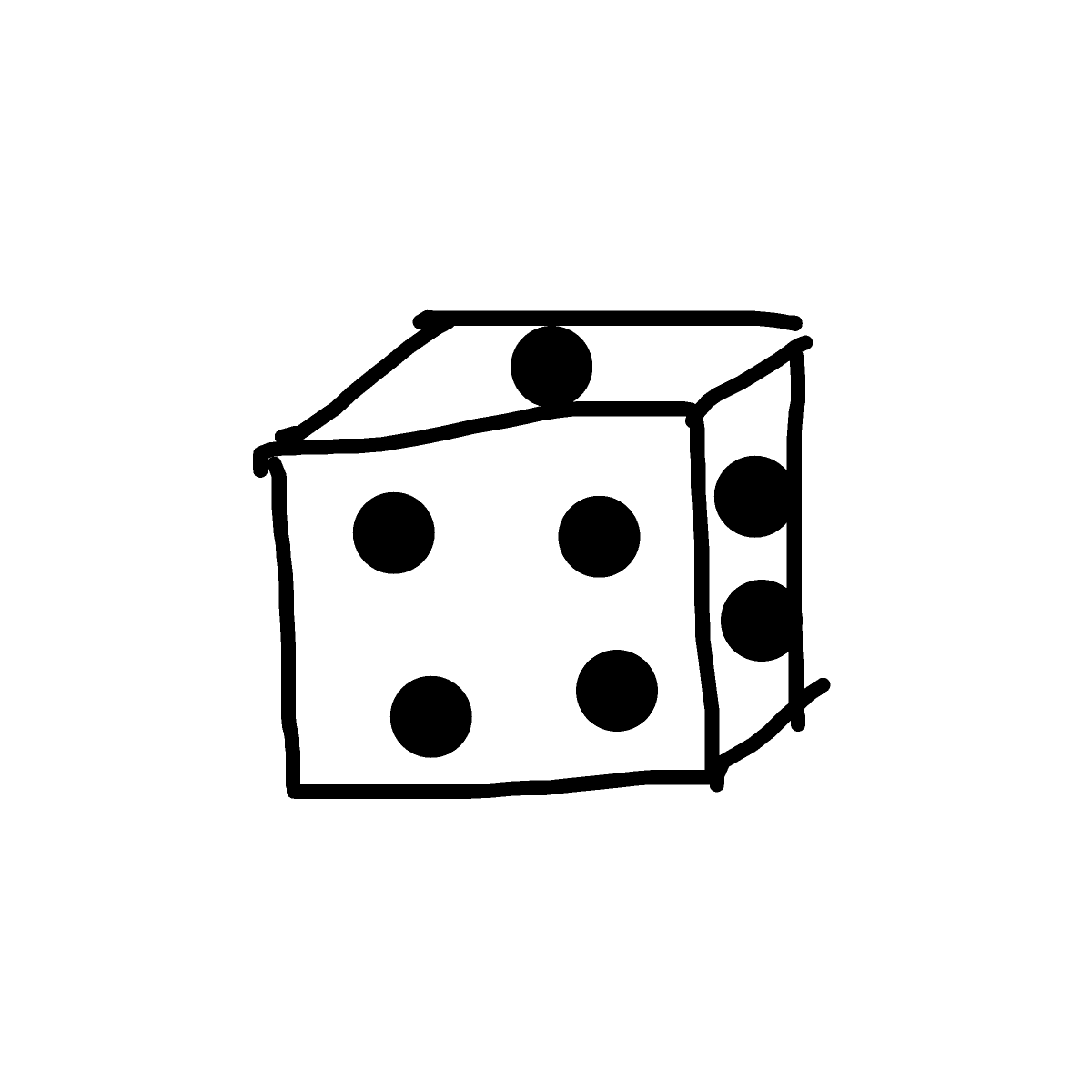 Dice drawing by wethebambam