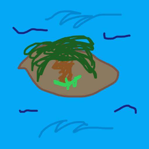 Island drawing by babitheartist
