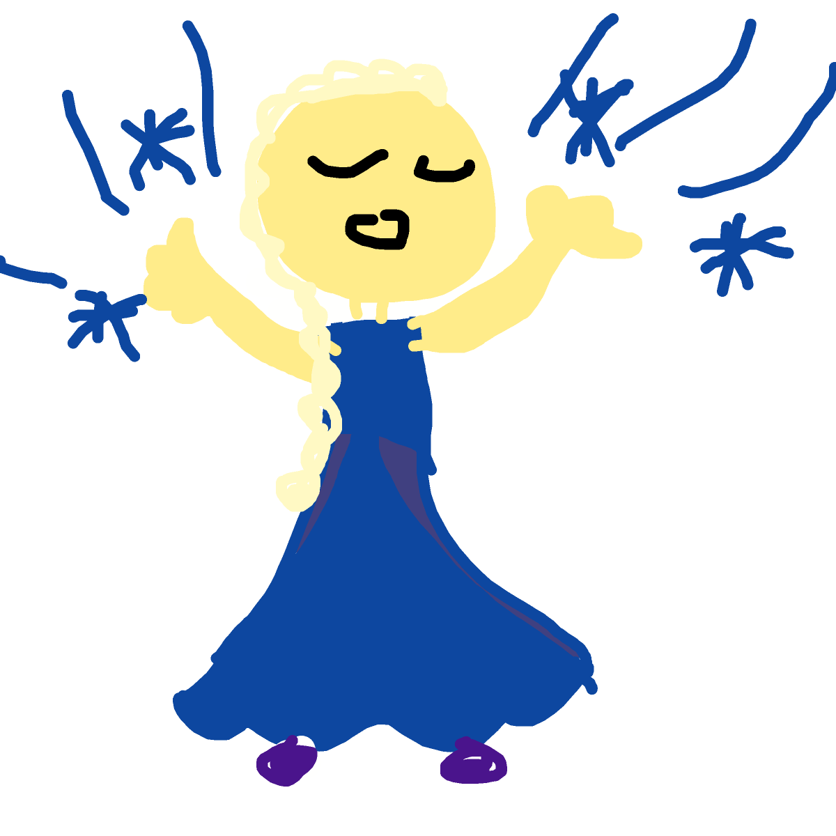 Elsa drawing by ink-just-wizard