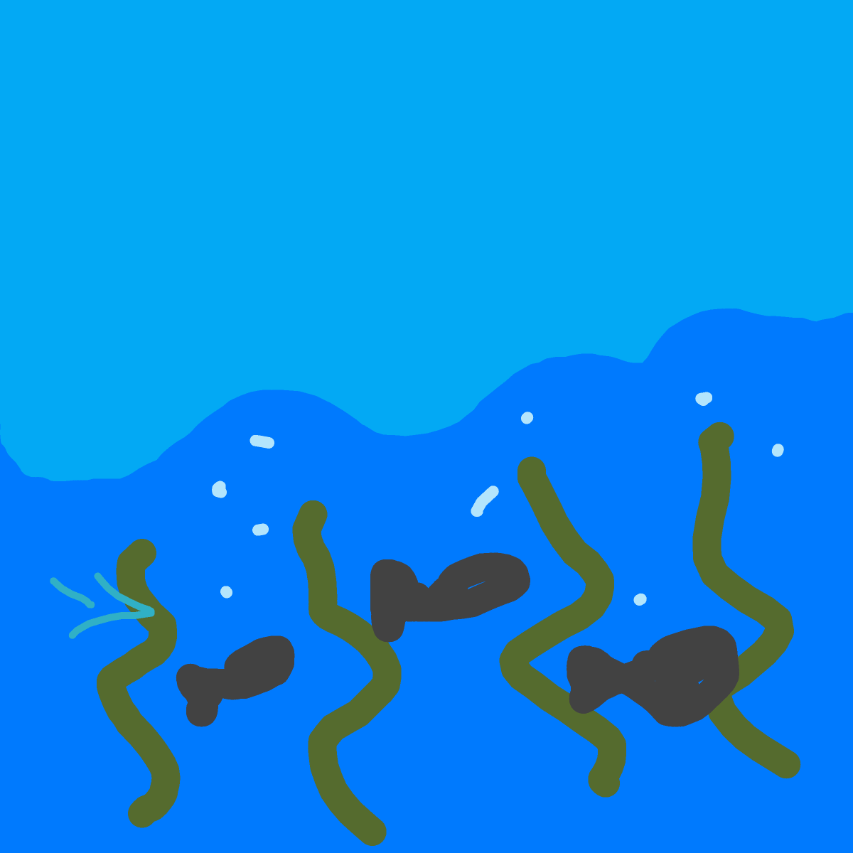 Seaweed drawing by clay-mega-force