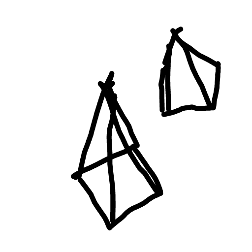 Pyramid drawing by Tinkerbell