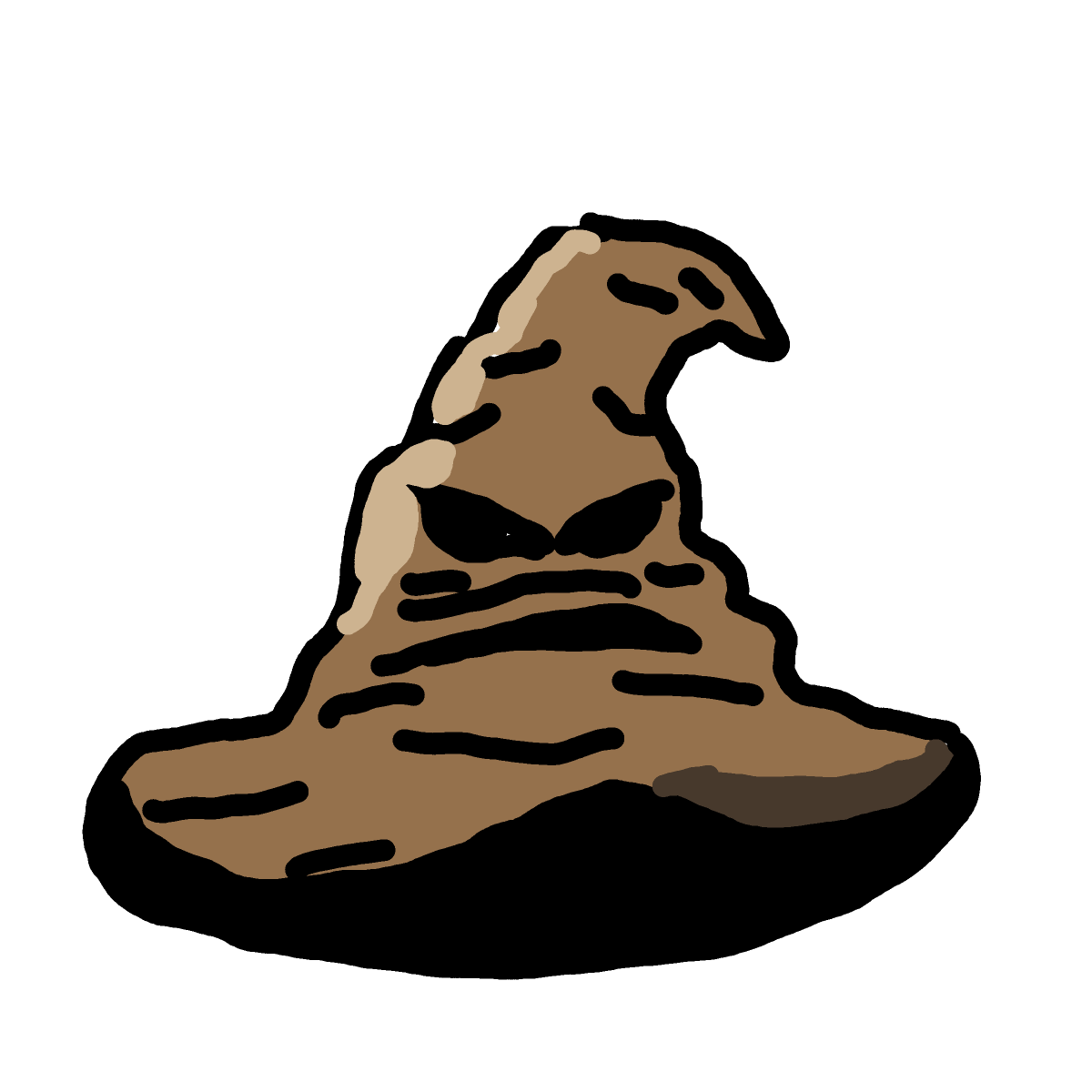 Sorting Hat drawing by Guardianoflives