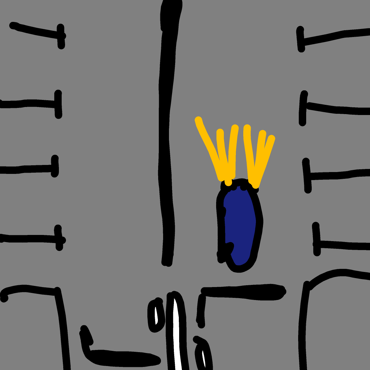 Parking Lot drawing by sonic-bold-major