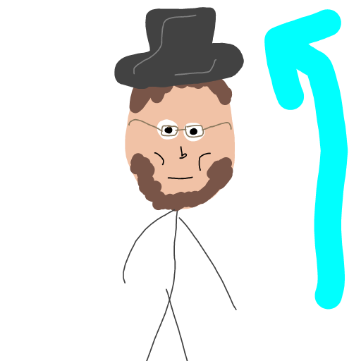 Top Hat drawing by Fih