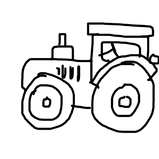 Tractor drawing by mikestam195