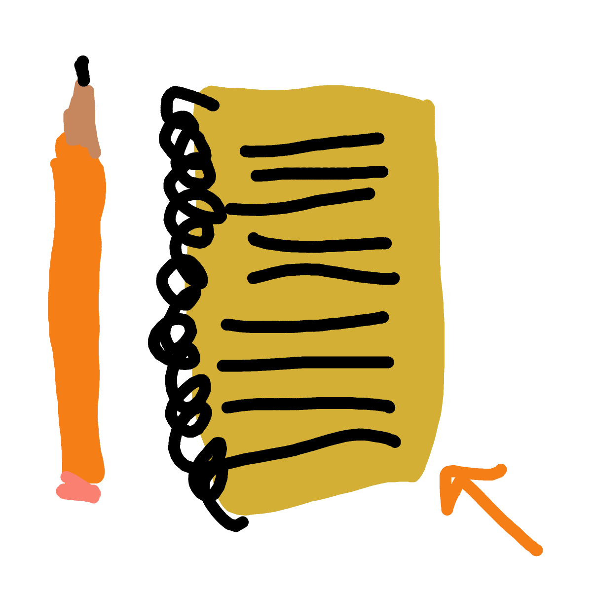 Notebook drawing by Timmie