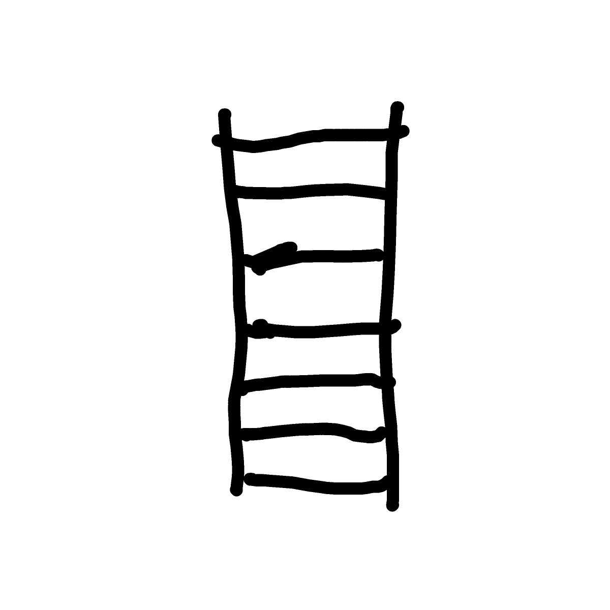 Ladder drawing by sand-super-build
