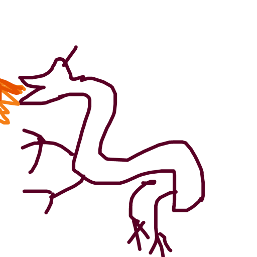 Dragon drawing by queen