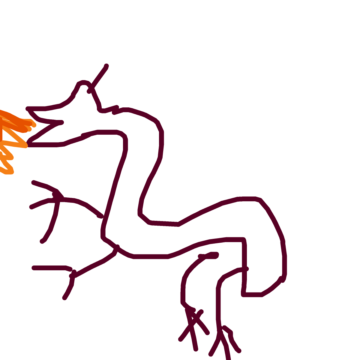 Dragon drawing by queen