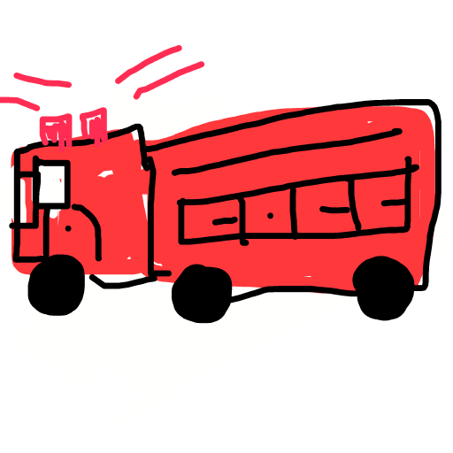 Fire Truck drawing by thatladywhocooks