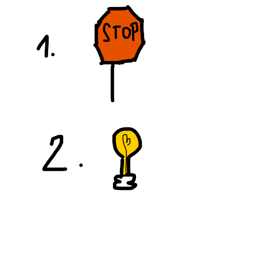 Stoplight drawing by isi
