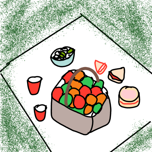 Picnic drawing by conn0rr