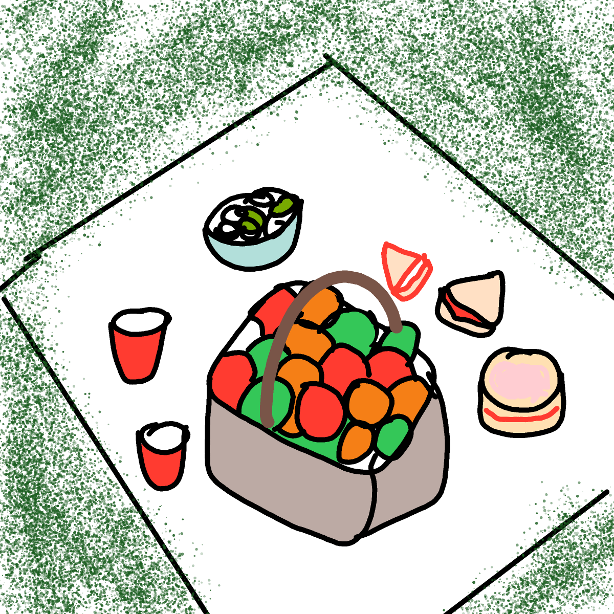 Picnic drawing by conn0rr