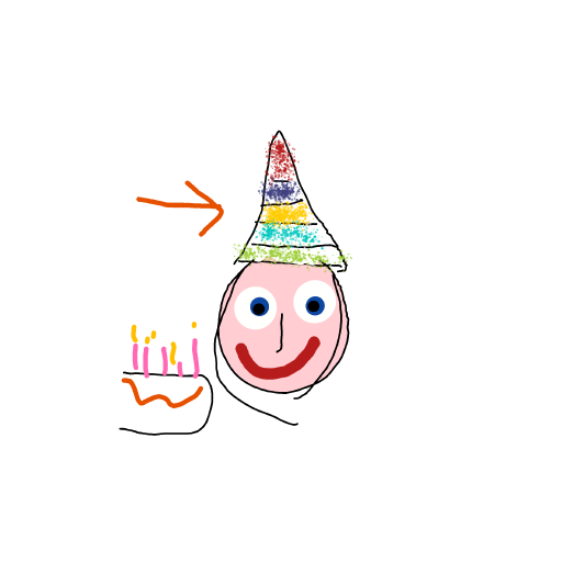 Party Hat drawing by sea-wave-artist
