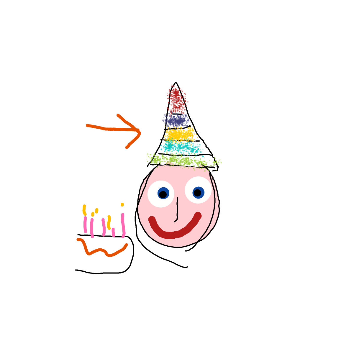 Party Hat drawing by sea-wave-artist