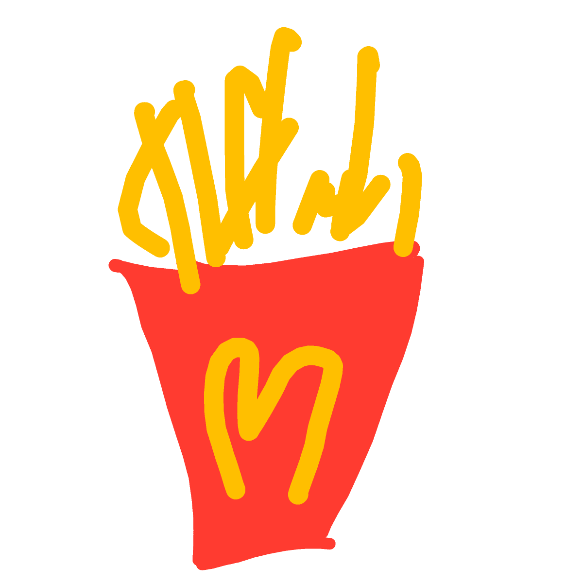 Fries drawing by Bri3