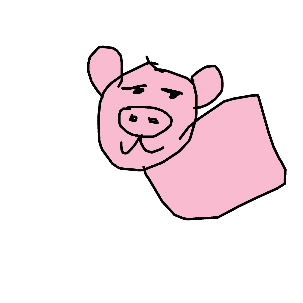Pig drawing by loddie