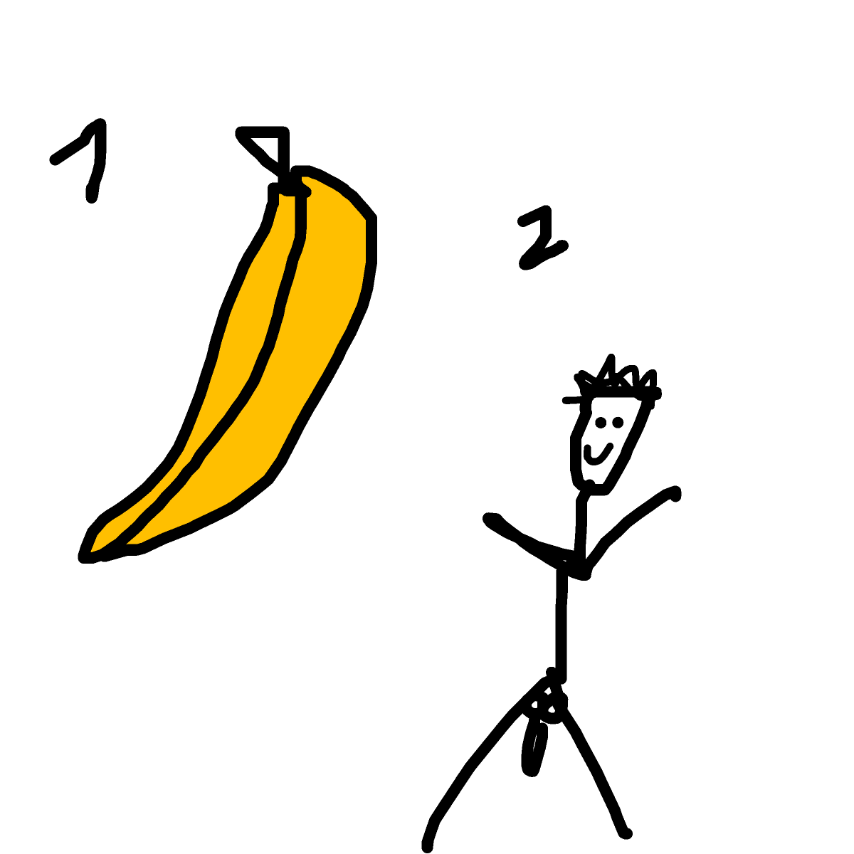 Banana Man drawing by loddie