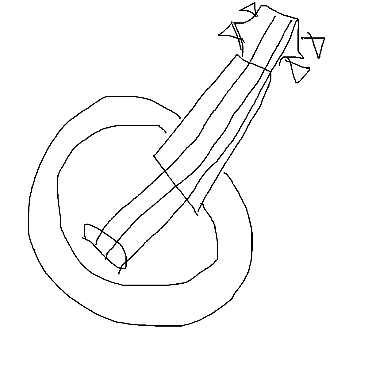 Banjo drawing by mikestam195